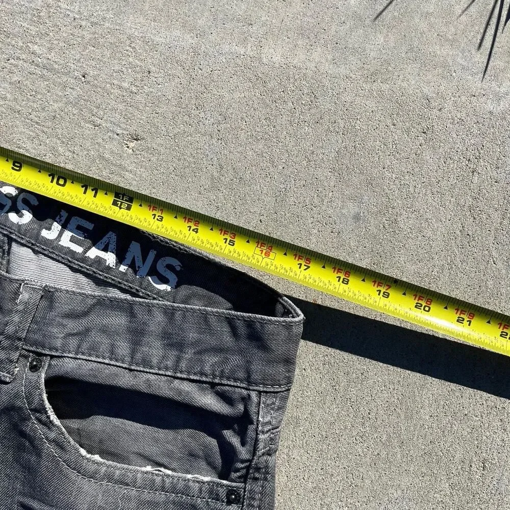 Express Men's Grey and Blue Jeans